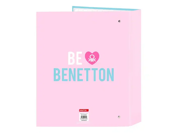 Safta Carpeta Benetton Unique de 4 Anillas Lomo Ancho