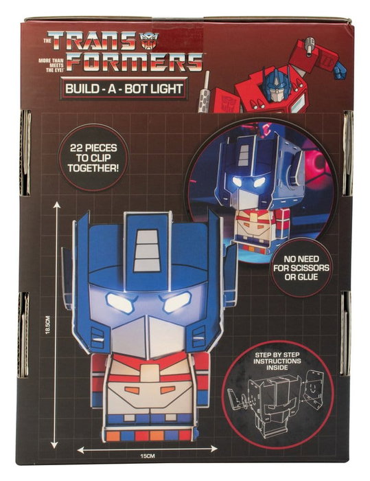 Thumbs Up Transformers Lámpara para Construir Optimus Prime