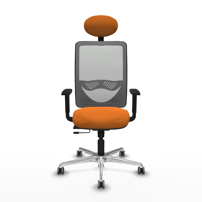 PIQUERAS Y CRESPO Silla de oficina Zulema Naranja y Gris PIQUERAS Y CRESPO Silla de oficina Zulema Naranja y Gris