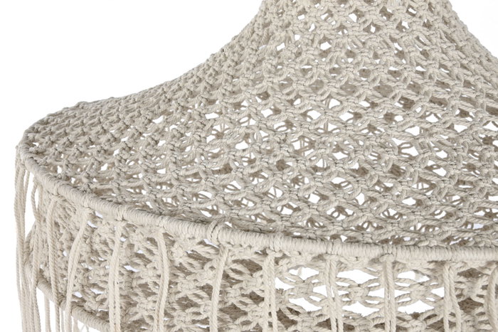 DKD Home Decor Pantalla Macrame 63x63x70 Natural