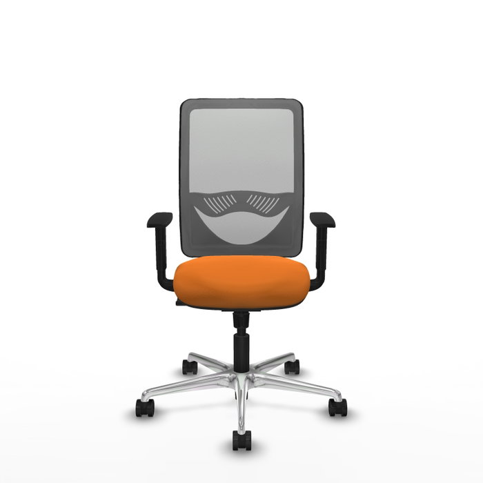 PIQUERAS Y CRESPO Silla de oficina Zulema con mecanismo Sincro, Naranja y Gris PIQUERAS Y CRESPO Silla de oficina Zulema con mecanismo Sincro, Naranja y Gris