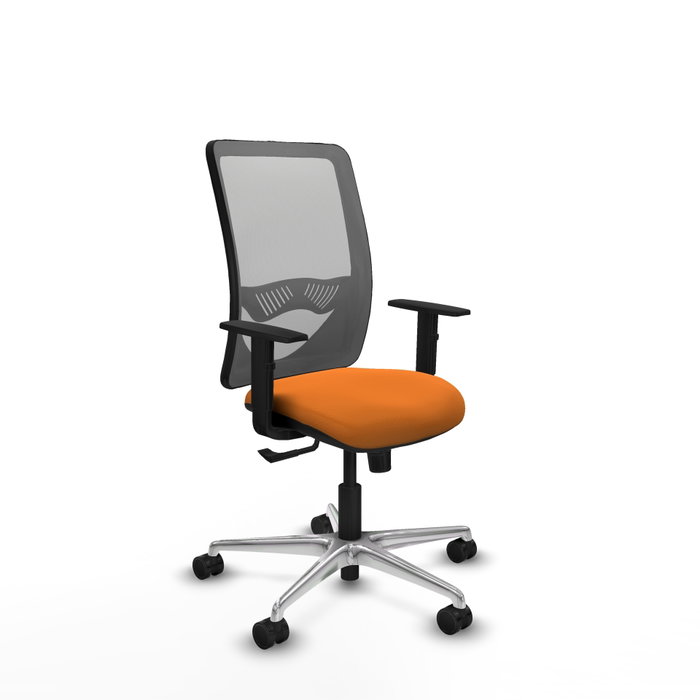 PIQUERAS Y CRESPO Silla de oficina Zulema con mecanismo Sincro, Naranja y Gris PIQUERAS Y CRESPO Silla de oficina Zulema con mecanismo Sincro, Naranja y Gris