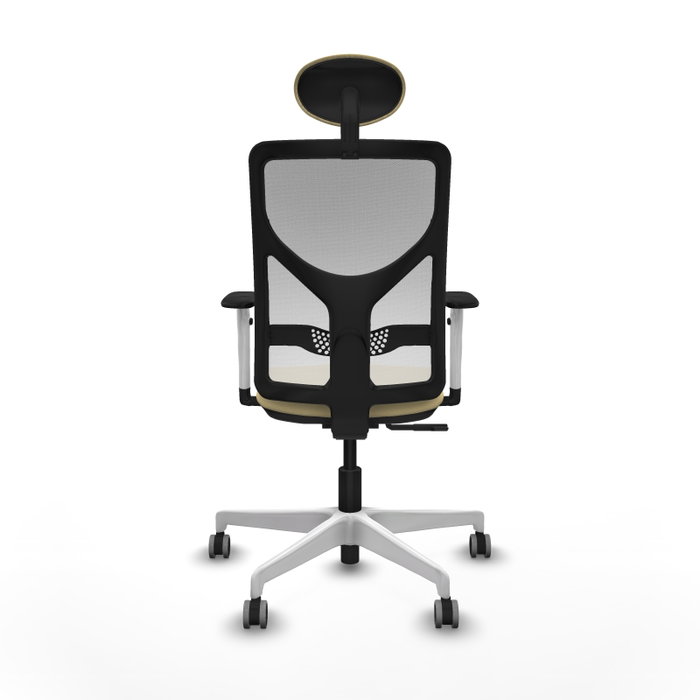 PIQUERAS Y CRESPO Silla de oficina Motilla con mecanismo Sincro, Crema y Blanco PIQUERAS Y CRESPO Silla de oficina Motilla con mecanismo Sincro, Crema y Blanco