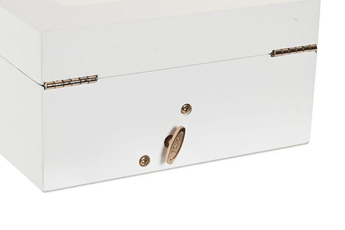 DKD Home Decor Joyero Romantico Blanco 14 x 9.5 x 18 cm DKD Home Decor Joyero Romantico Blanco 14 x 9.5 x 18 cm
