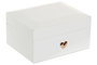 DKD Home Decor Joyero Romantico Blanco 14 x 9.5 x 18 cm