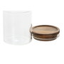 DKD Home Decor Set de 9 Especieros de Cristal con Estante de Acacia