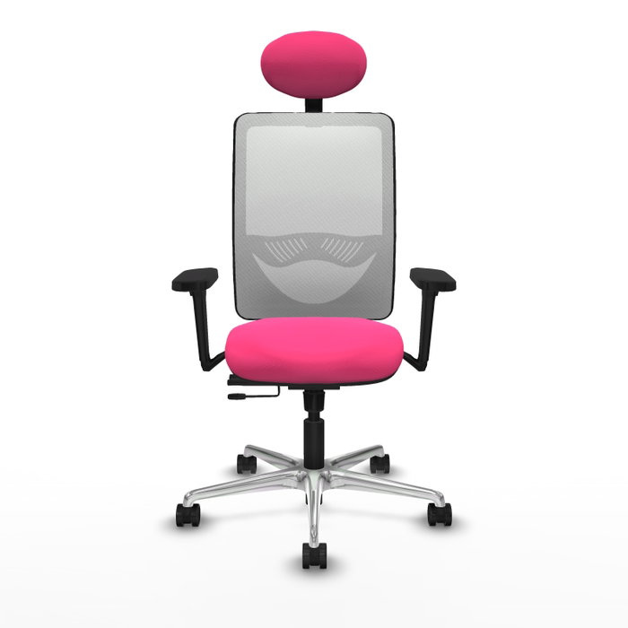 PIQUERAS Y CRESPO Silla de oficina Zulema con mecanismo Sincro/Traslack, Rosa y Blanco PIQUERAS Y CRESPO Silla de oficina Zulema con mecanismo Sincro/Traslack, Rosa y Blanco