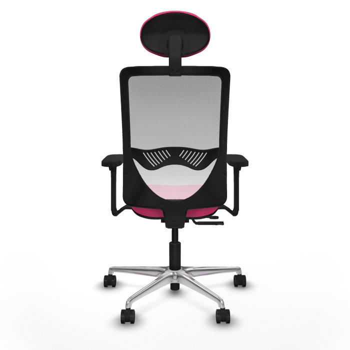 PIQUERAS Y CRESPO Silla de oficina Zulema con mecanismo Sincro/Traslack, Rosa y Blanco PIQUERAS Y CRESPO Silla de oficina Zulema con mecanismo Sincro/Traslack, Rosa y Blanco