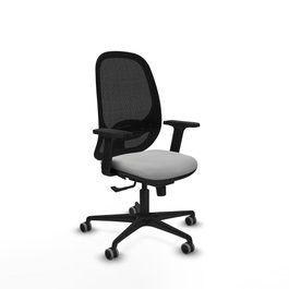 PIQUERAS Y CRESPO Silla de oficina Cilanco Gris claro y Negro