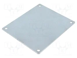 FIBOX Placa de ensamblaje EURONORD de acero y zinc