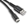 NGS KNOT-AC Cable de Carga Rápida USB-A a USB-C, 1 m, Negro