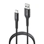 Ngs Cable de carga rápida USB-A a USB-C, 1 metro, USB 2.0, carga PD hasta 100W, ref. KNOT-AC - Negro