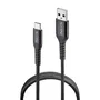 Ngs Cable de carga rápida USB-A a USB-C, 1 metro, USB 2.0, carga PD hasta 100W, ref. KNOT-AC - Negro