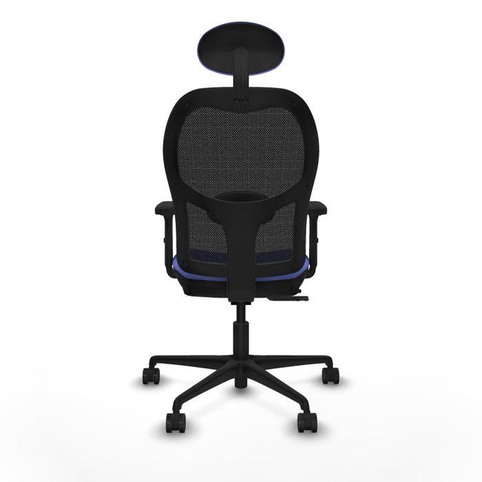 PIQUERAS Y CRESPO Silla de oficina Jorquera con mecanismo Sincro/Traslack, Azul claro y Negro PIQUERAS Y CRESPO Silla de oficina Jorquera con mecanismo Sincro/Traslack, Azul claro y Negro