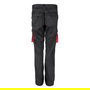 Velilla 103024S Pantalón Bicolor Stretch Negro-Rojo Multibolsillos Slim Fit Algodón Elástico Trabajo Industrial Talla 42