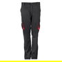Velilla 103024S Pantalón Bicolor Stretch Negro-Rojo Multibolsillos Slim Fit Algodón Elástico Trabajo Industrial Talla 42