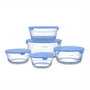 Quid Set de 5 recipientes redondos de vidrio Habitat