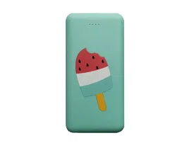 Wondee Batería Externa 10.000 mAh Helado - Power Bank Portátil con Diseño Divertido