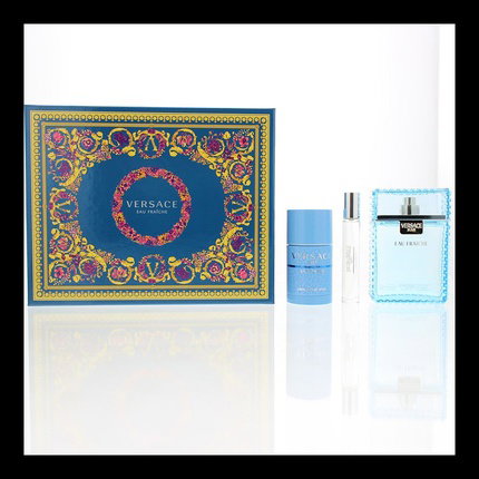 Versace Man Eau Fraiche Gift Set 100ml EDT + 75ml Deodorant Stick + 10ml EDT