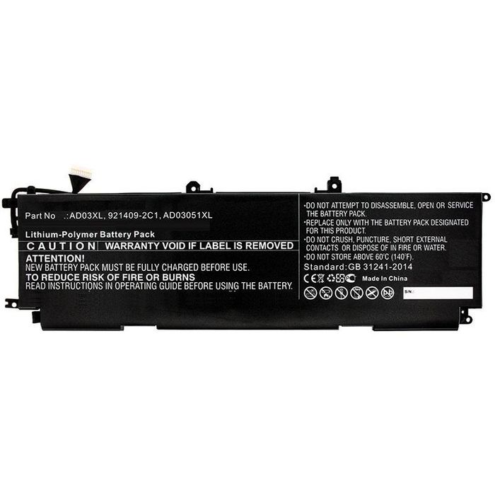 CoreParts Batería de Portátil para HP 45.51Wh Li-Pol 11.1V 4100mAh CoreParts Batería de Portátil para HP 45.51Wh Li-Pol 11.1V 4100mAh