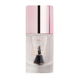 Revolution Make Up PUMP & SHINE Gel Top Coat para Uñas, Acabado Brillante y Volumen Efecto Gel con Jojoba 10 ml