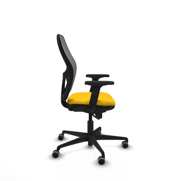 PIQUERAS Y CRESPO Silla de oficina Jorquera con mecanismo Sincro, Amarillo y Gris PIQUERAS Y CRESPO Silla de oficina Jorquera con mecanismo Sincro, Amarillo y Gris