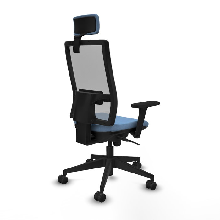 PIQUERAS Y CRESPO Silla de oficina Horna con mecanismo Sincro, Azul cielo y Gris PIQUERAS Y CRESPO Silla de oficina Horna con mecanismo Sincro, Azul cielo y Gris