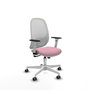 PIQUERAS Y CRESPO Silla de oficina Cilanco con mecanismo Sincro, Rosa y Blanco