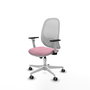 PIQUERAS Y CRESPO Silla de oficina Cilanco con mecanismo Sincro, Rosa y Blanco