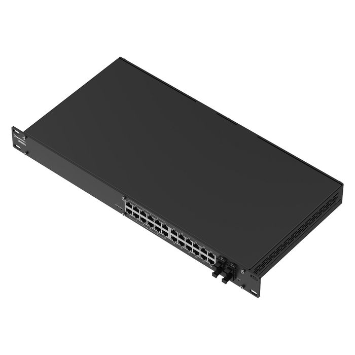 Teltonika SWM280 Switch Gestionado L2+ 24 Puertos Gigabit con PoE, 12 Puertos PoE+ (30W), 4 Puertos SFP, Rack 19", 56 Gbps