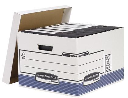 Fellowes Contenedor de Archivos Folio Azul-Blanco
