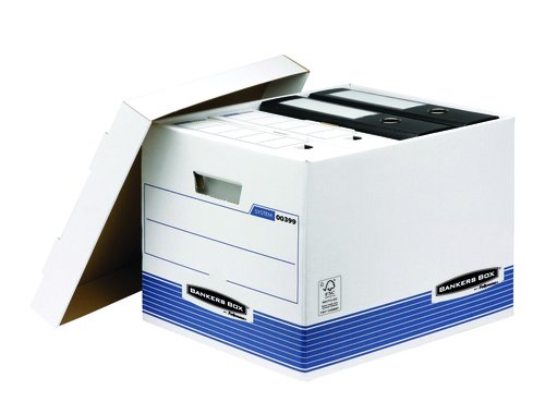 Fellowes Contenedor de Archivos Folio Azul-Blanco
