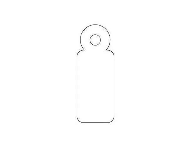 Apli Etiquetas Colgantes con Hilo 9x24 mm Blanco