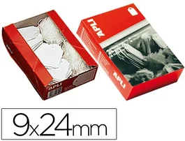 Apli Etiquetas Colgantes 384 9x24 mm Caja 1000 Unidades Blancas