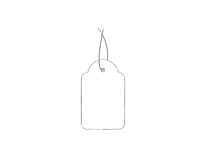 Apli Etiquetas Colgantes 389 18x29 mm Blanco Cartulina Cuerda Caja 1000 Unidades