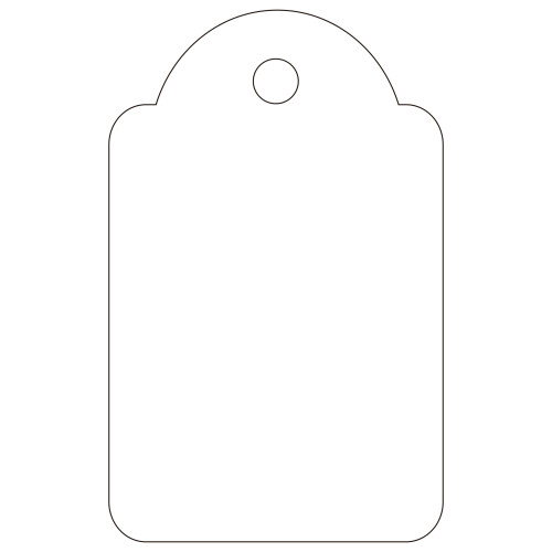 Apli Etiquetas Colgantes Blancas 22x35 mm con Hilo (500 unidades)
