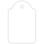 Apli Etiquetas Colgantes Blancas de Cartulina 28x43mm con Hilo