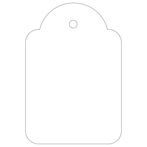 Apli Etiquetas Colgantes Blancas 36x53mm con Hilo, Caja de 500 unidades