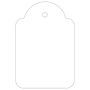 Apli Etiquetas Colgantes Blancas 36x53mm con Hilo, Caja de 500 unidades