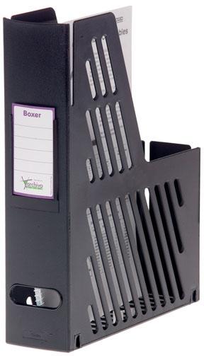 Archivo 2000 Cajetín De Archivo Con Tarjetero Identificador, Negro, 240x75x315 mm