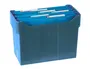 Archivo 2000 Archibox Soporte para carpetas colgantes A4, poliestireno reciclado, azul, capacidad 20 carpetas
