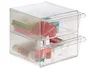 Archivo 2000 Archicubo Organizador de 2 Cajones Cristal Transparente