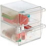 Archivo 2000 Archicubo Organizador de 2 Cajones Cristal Transparente
