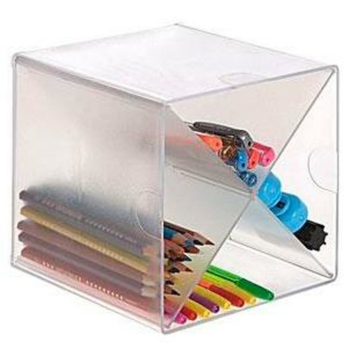 Archivo 2000 Archicubo Organizador con Divisor en Aspa 4 Compartimentos Cristal Transparente Archivo 2000 Archicubo Organizador con Divisor en Aspa 4 Compartimentos Cristal Transparente