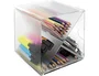 Archivo 2000 Archicubo Organizador con Divisor en Aspa 4 Compartimentos Cristal Transparente