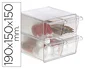 Archivo 2000 Archicubo Organizador de 4 Cajones Cristal Transparente