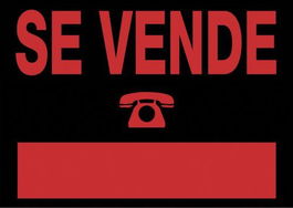 Archivo 2000 Cartel Se Vende 700x500 mm PVC Negro