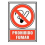 Archivo 2000 Señal Prohibido Fumar 210x297 mm Rojo/Blanco