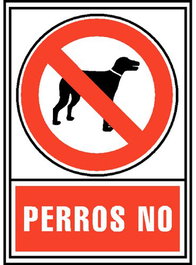 ARCHIVO 2000 Señal Informativa Perros No Rojo