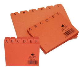 Mariola Índice para Ficheros A-Z 200x120mm Cartón y Cuero